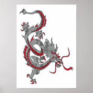 Chinese New Year Dragon Poster