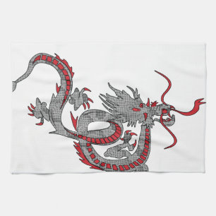 Chinese New Year Dragon Tea Towel