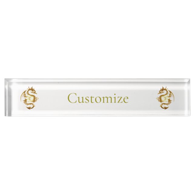 Chinese New Year Dragon Thunder_Cove Nameplate (Front)