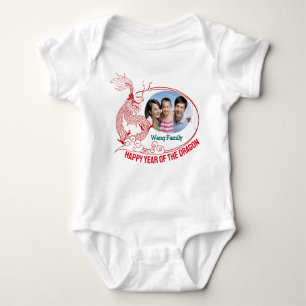 Chinese New Year family foto gift baby Baby Bodysuit