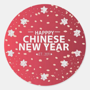 Chinese New Year gift Classic Round Sticker