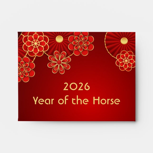 Chinese New Year Gift Fortune Red Envelope (Front)