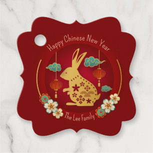 Chinese New Year Gift Tags (Year of the Rabbit)