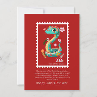 Chinese New Year Greeting Card 2025