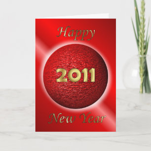 Chinese New Year Happy New Year 2011 rabbit Holiday Card