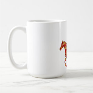 Chinese New Year Horse with Dragon Phoenix  Coffee Mug
