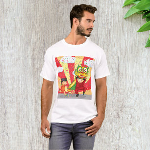 Chinese New Year Kids Lion Dance and Lantern T-Shirt