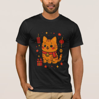 Chinese New Year Kitty - Adorable Fortune Cat T-Shirt