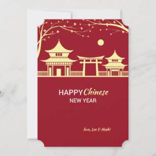 Chinese New Year Landscape Holiday Card