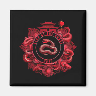 Chinese New Year Lunar New Year Of The Snake 2025 Magnet