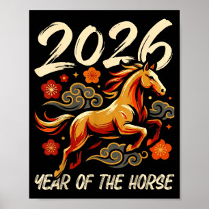 Chinese New Year Lunar Year Of The Horse 2026  Poster