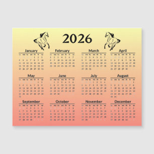 Chinese New Year of Horse 2026 Calendar 