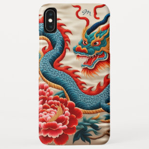 Chinese New Year of the Dragon 2024 Embroidery Case-Mate iPhone Case