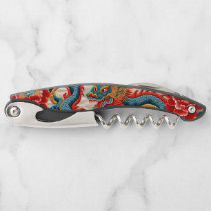 Chinese New Year of the Dragon 2024 "Embroidery" Corkscrew