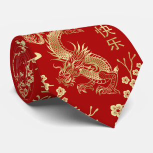 Chinese New year of the Dragon 2024 Tie