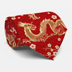 Chinese New year of the Dragon 2024 Tie