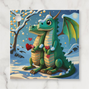 Chinese New Year Of The Dragon Couple Favour Tags