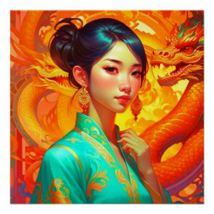 Chinese New Year of the Dragon Poster