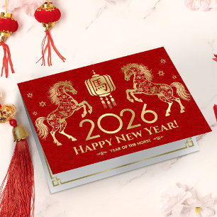 Chinese New year of the Horse 2026 Card
