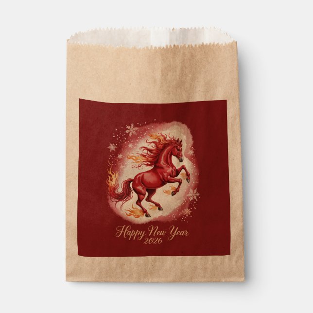 Chinese New year of the Horse 2026 Favour Bag (Front)