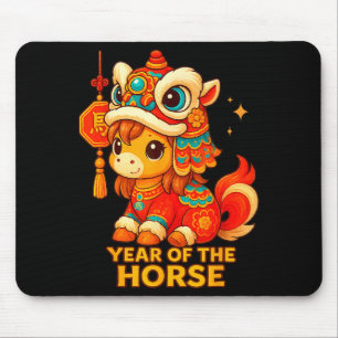 Chinese New Year Of The Horse 2026 Lunar New Year  Mouse Pad
