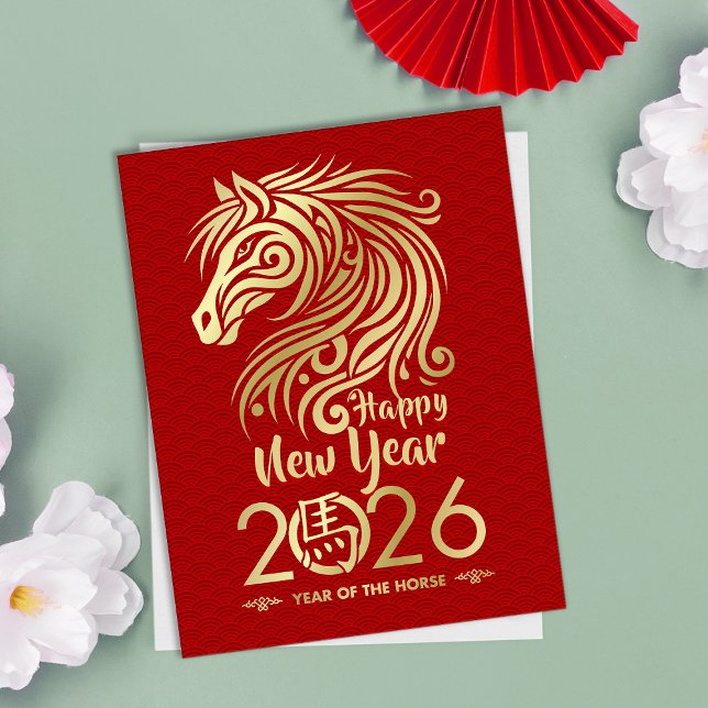 Chinese New year of the Horse 2026 Postcard (Creator Uploaded)