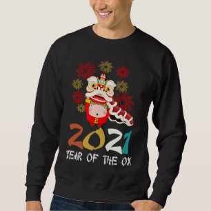Chinese New Year of the Ox 2021 clothes for adult Sweatshirt