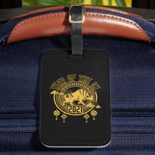 Chinese New Year of the Ox 2021 Luggage Tag