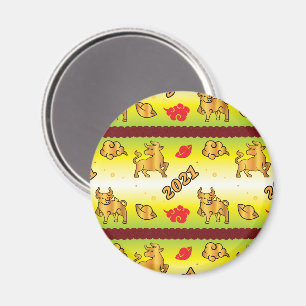 Chinese New Year of the Ox 2021 Magnet
