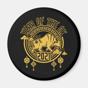 Chinese New Year of the Ox 2021 Magnet