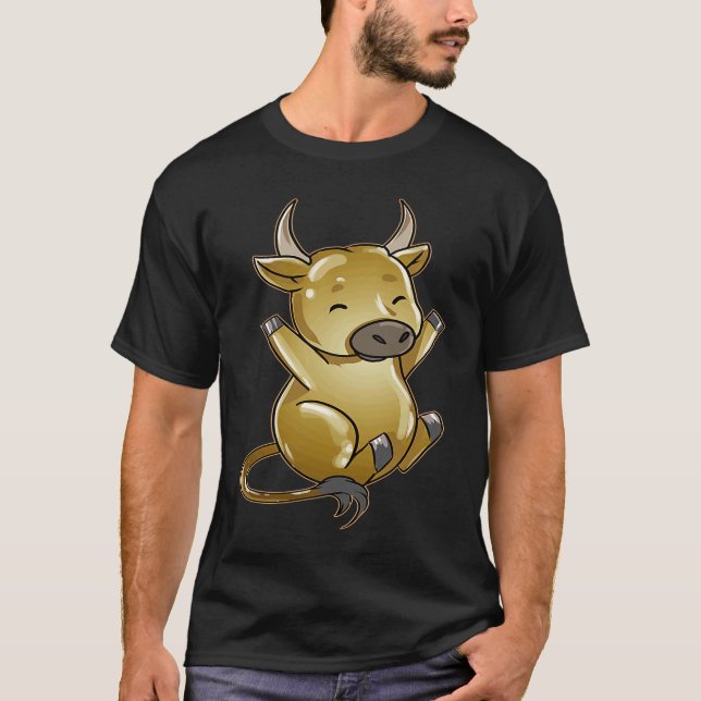 Chinese New Year of the OX Cute Baby Zodiac Animal T-Shirt (Front)