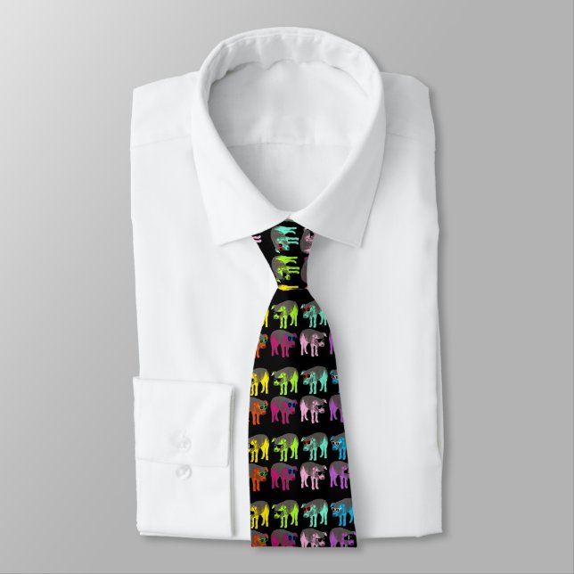 Chinese New Year of the Pig Birthday Pop colours T Tie (Tied)