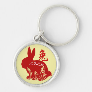 Chinese New Year of the Rabbit 2023 Chinese Zodiac Key Ring