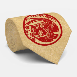 Chinese New Year of the Rabbit 2023 Tie