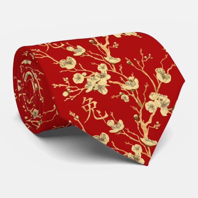 Chinese New Year of the Rabbit 2023 Tie (Rolled)