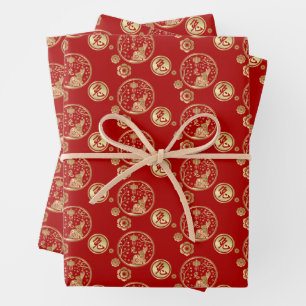 Chinese New Year of the Rabbit 2023 Wrapping Paper Sheet
