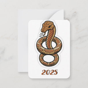 Chinese New Year Of The Snake 2025  Card