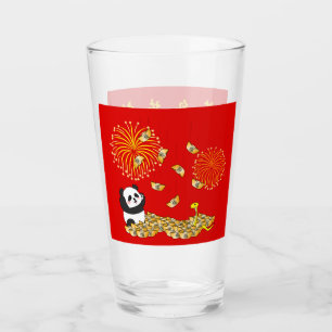 Chinese New Year of the Snake 2025 Panda Glass