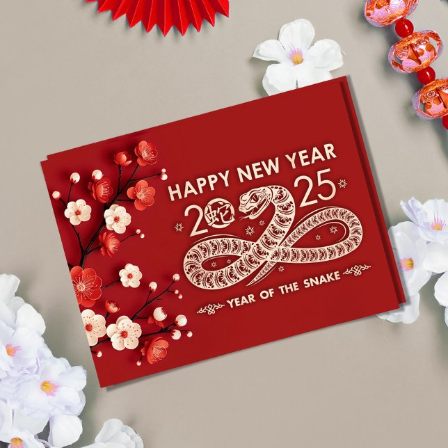 Chinese New year of the Snake 2025 Postcard (Creator Uploaded)