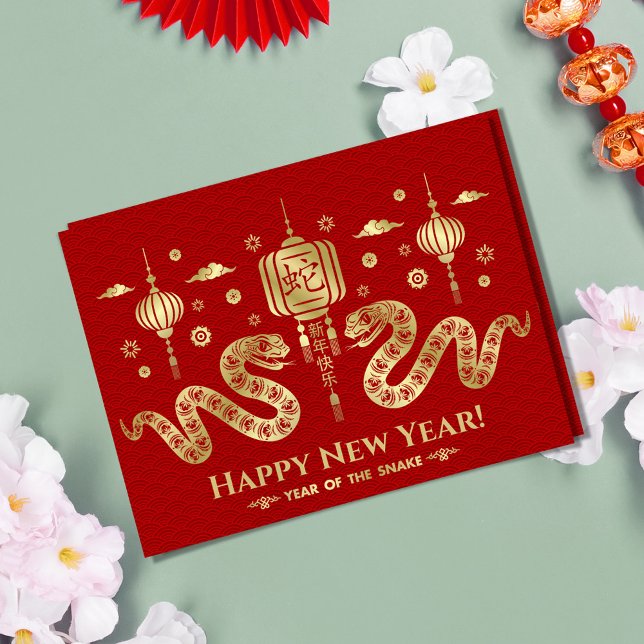 Chinese New year of the Snake 2025 Postcard (Creator Uploaded)