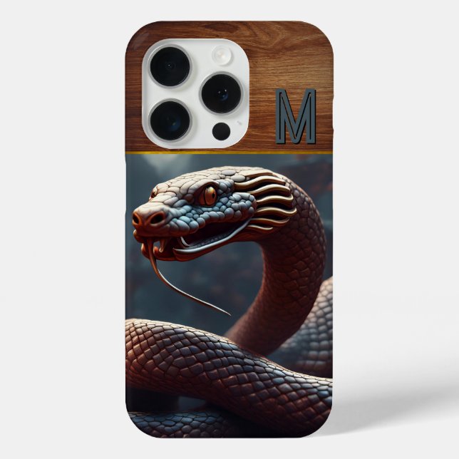 Chinese New Year of the Snake 2025 Wood iPc1 Case-Mate iPhone Case (Back)