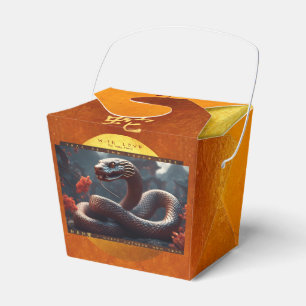 Chinese New Year of the Snake 2025 Wood TOFB1 Favour Box