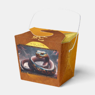 Chinese New Year of the Snake 2025 Wood TOFB2 Favour Box