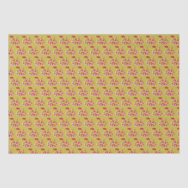 Chinese New Year of the Snake Symbol  Tissue Paper (Front)