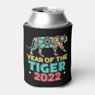Chinese New Year of the Tiger 2022 - Mandala Can Cooler
