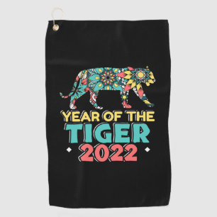 Chinese New Year of the Tiger 2022 - Mandala Golf Towel