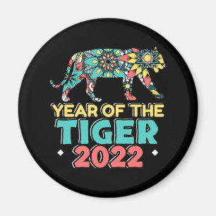 Chinese New Year of the Tiger 2022 - Mandala Magnet