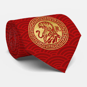 Chinese New Year of The tiger 2022  Neck Tie