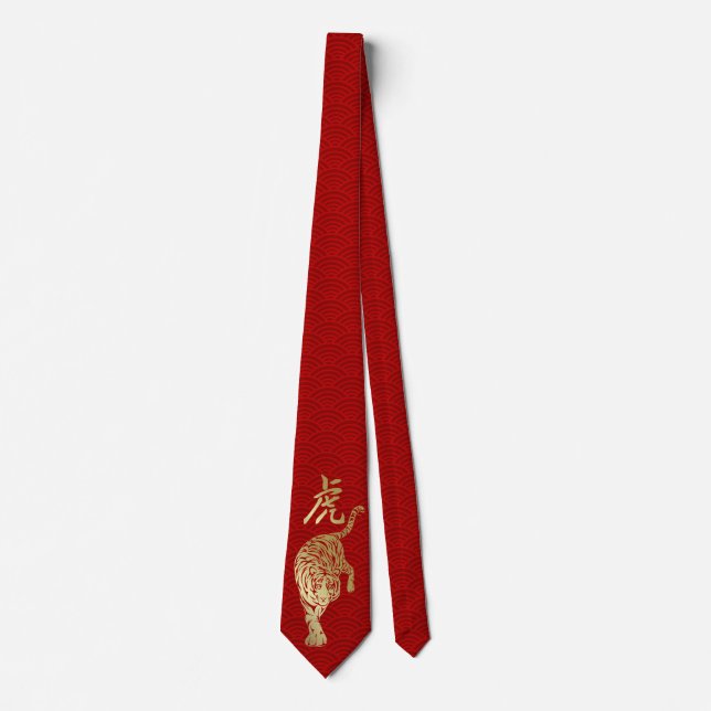 Chinese New Year of The tiger 2022 Tie (Front)