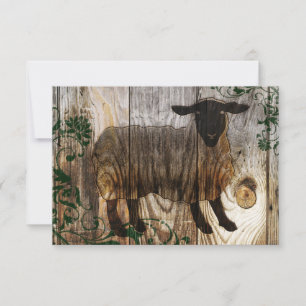 chinese new year of the wooden sheep 2015 invitation
